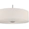 Access Lighting Mid Town, LED Pendant or SemiFlush, Brushed Steel Finish, Fabric 64065LEDDLP-BS/WH - alternate 7